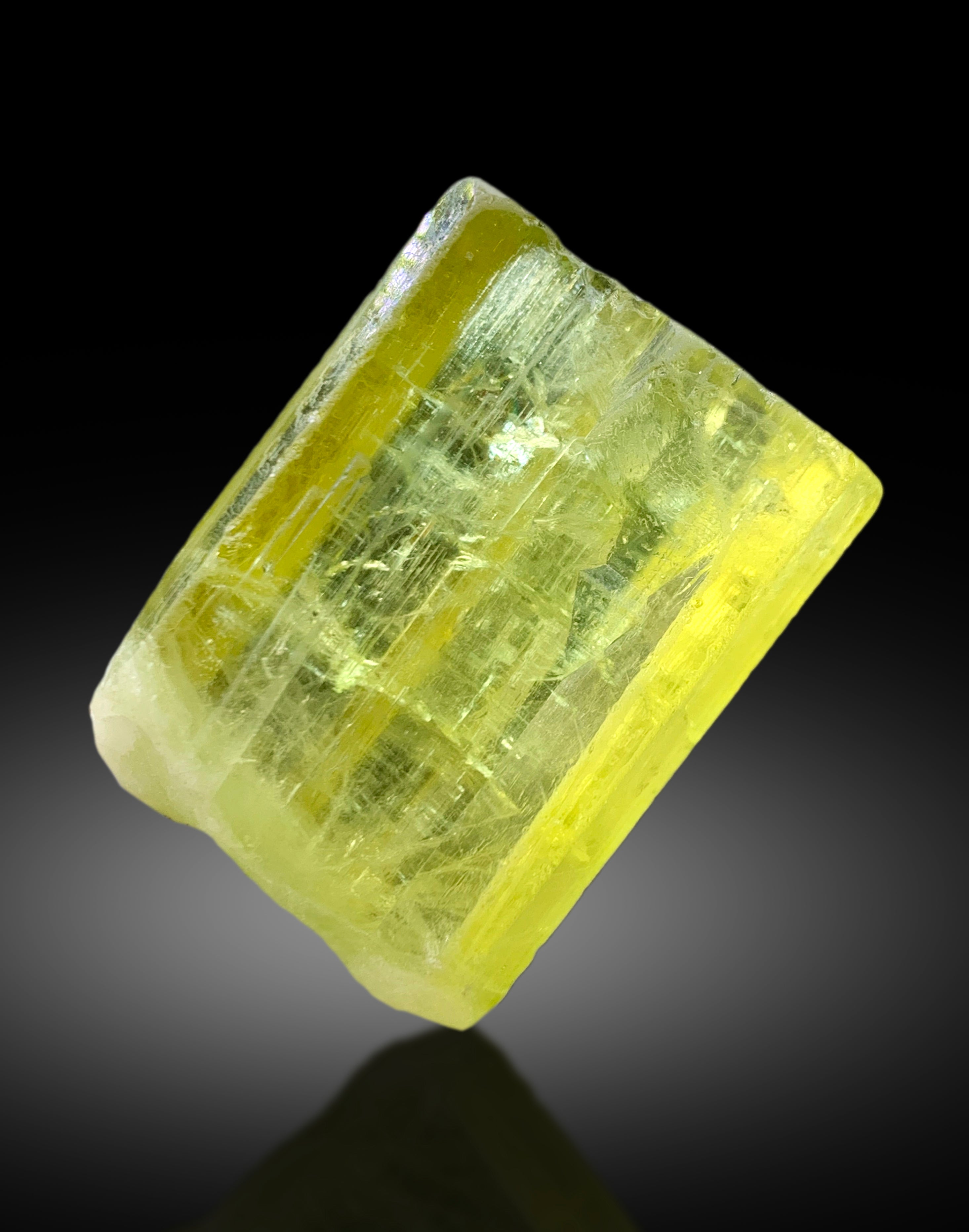 Transparent Yellow Color Heliodor var Beryl Crystal, Raw Mineral, Heliodor Specimen - 44 gram