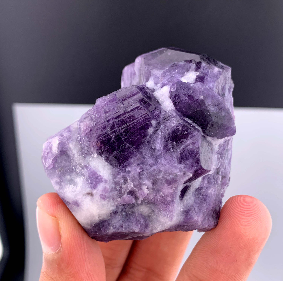 Purple Scapolite Crystal on Matrix from Afghanistan - 140 Grams