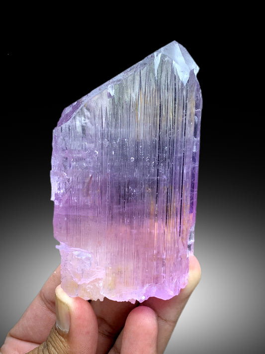 Gem Grade Pink Kunzite Crystal from Nuristan, Afghanistan - 297 gram
