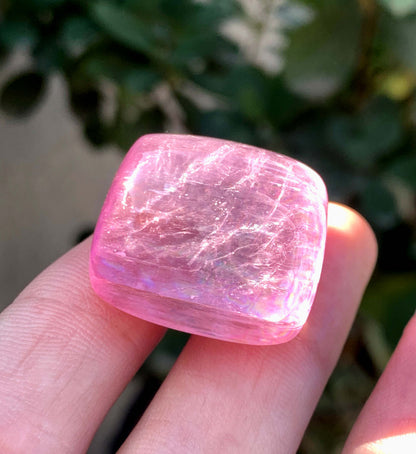 Polished Fuchsia Pink Kunzite From Afghanistan - 26 Grams