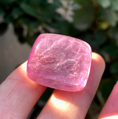 Polished Fuchsia Pink Kunzite From Afghanistan - 26 Grams