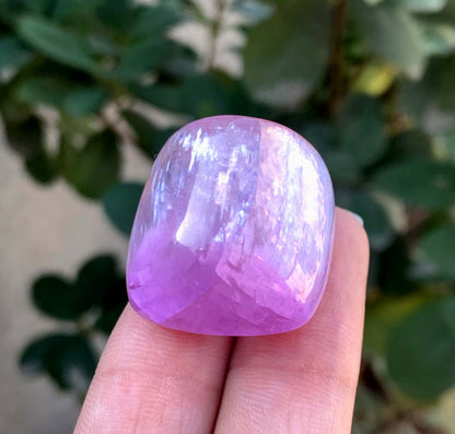 Polished Fuchsia Pink Kunzite From Afghanistan - 26 Grams