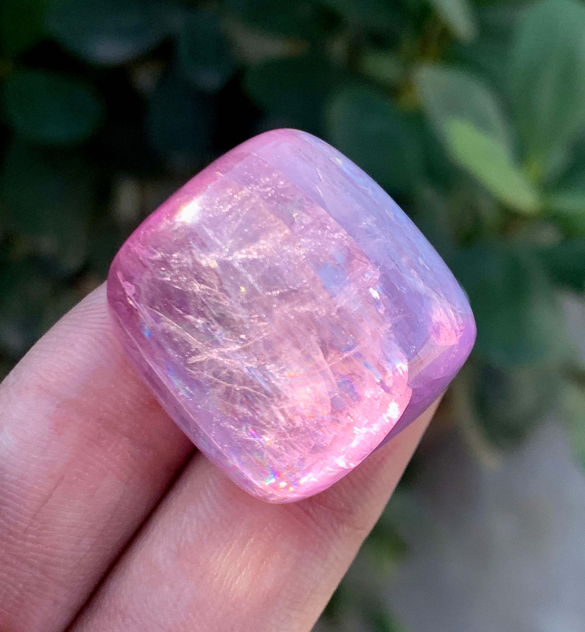 Polished Fuchsia Pink Kunzite From Afghanistan - 26 Grams