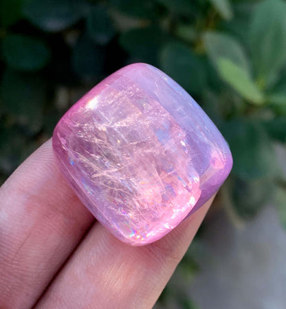 Polished Fuchsia Pink Kunzite From Afghanistan - 26 Grams