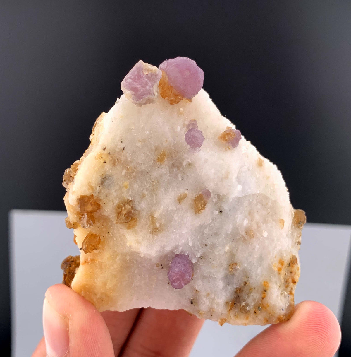 Fluorescent Pink Spinel Crystal On Matrix from Afghanistan - 123 Grams