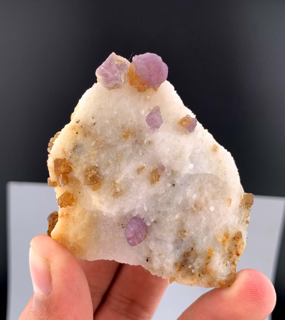 Fluorescent Pink Spinel Crystal On Matrix from Afghanistan - 123 Grams