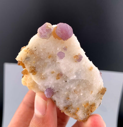 Fluorescent Pink Spinel Crystal On Matrix from Afghanistan - 123 Grams