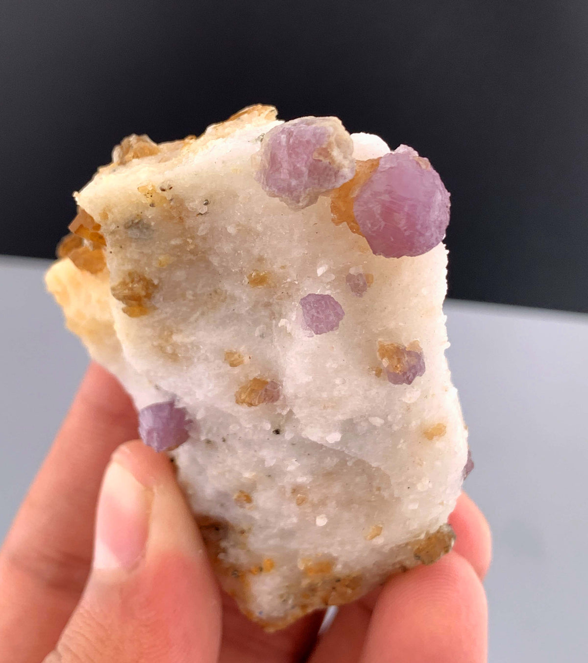 Fluorescent Pink Spinel Crystal On Matrix from Afghanistan - 123 Grams