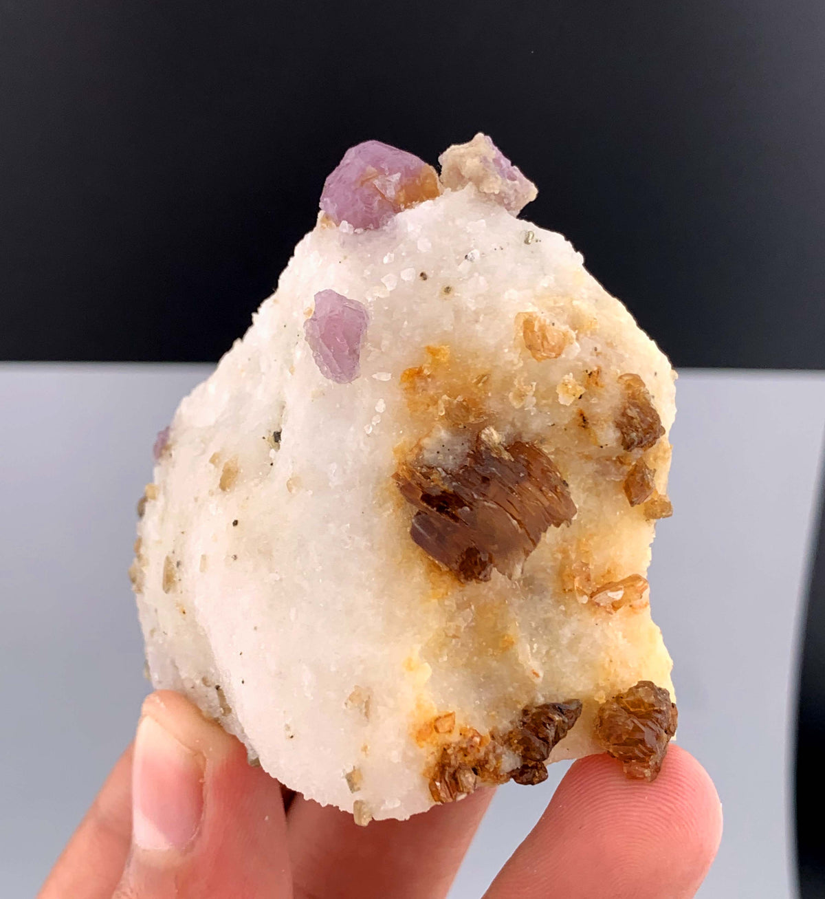 Fluorescent Pink Spinel Crystal On Matrix from Afghanistan - 123 Grams