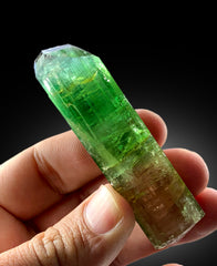 Natural Terminated Bicolor Tourmaline Crystal, Raw Mineral, Crystal Specimen, Tourmaline from Paprok Afghanistan - 55 gram