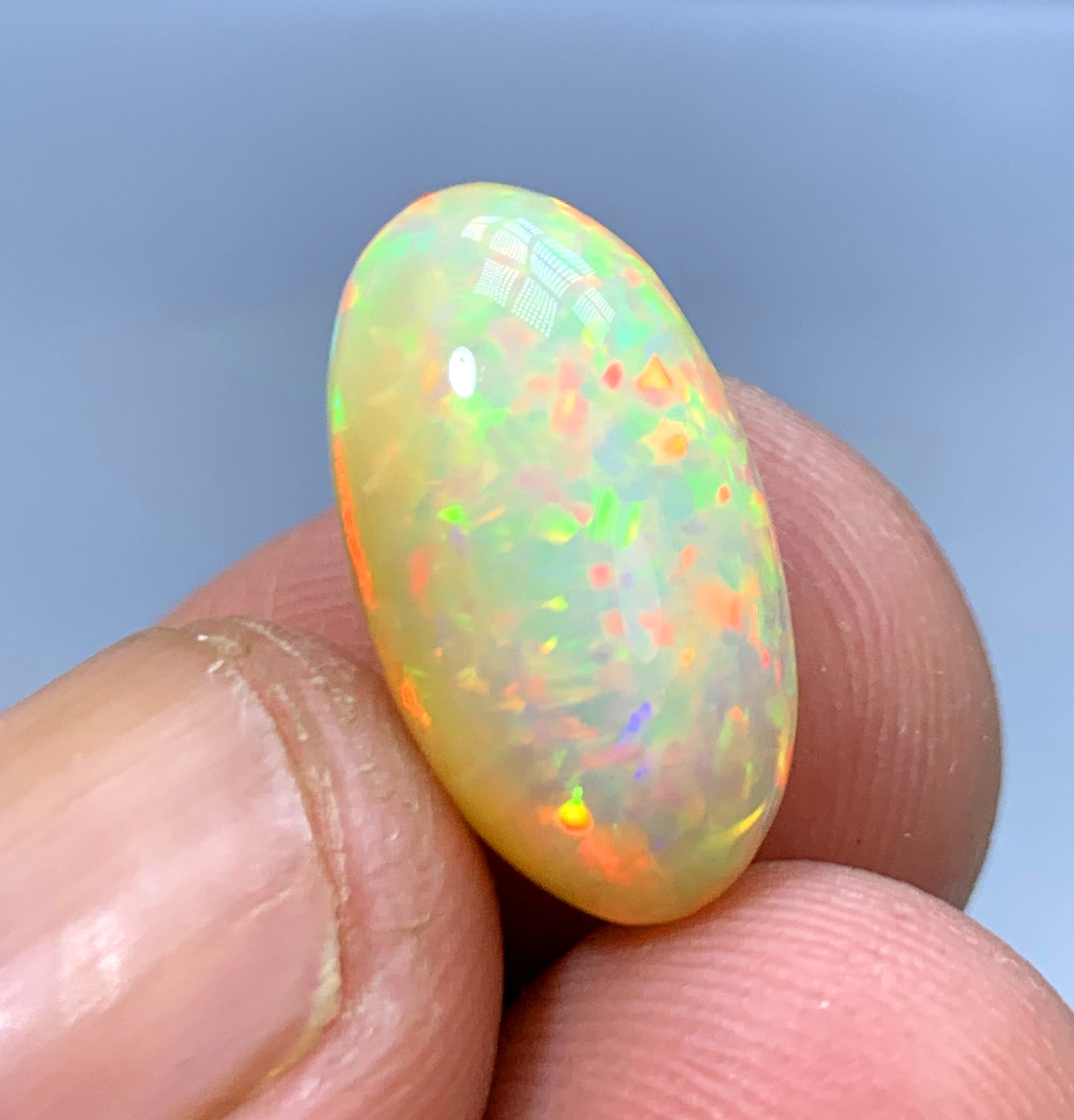 Opal Cabochon, Ethiopian Earth Mined Welo Opal Cabochon - 7.05 CT