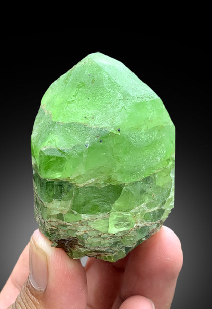 Lush Green Peridot Crystal from Supat valley Pakistan - 170 gram