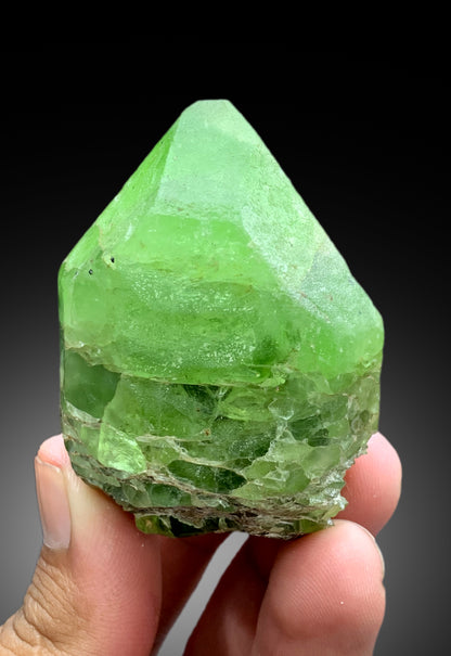 Lush Green Peridot Crystal from Supat valley Pakistan - 170 gram