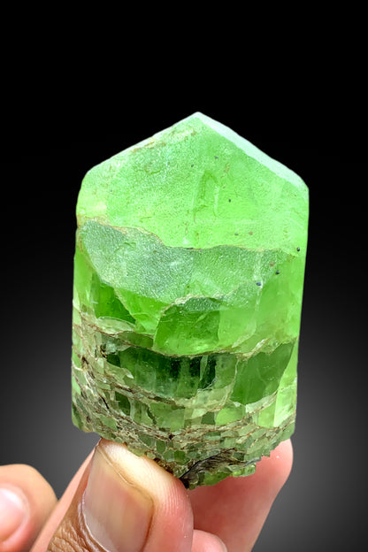 Lush Green Peridot Crystal from Supat valley Pakistan - 170 gram