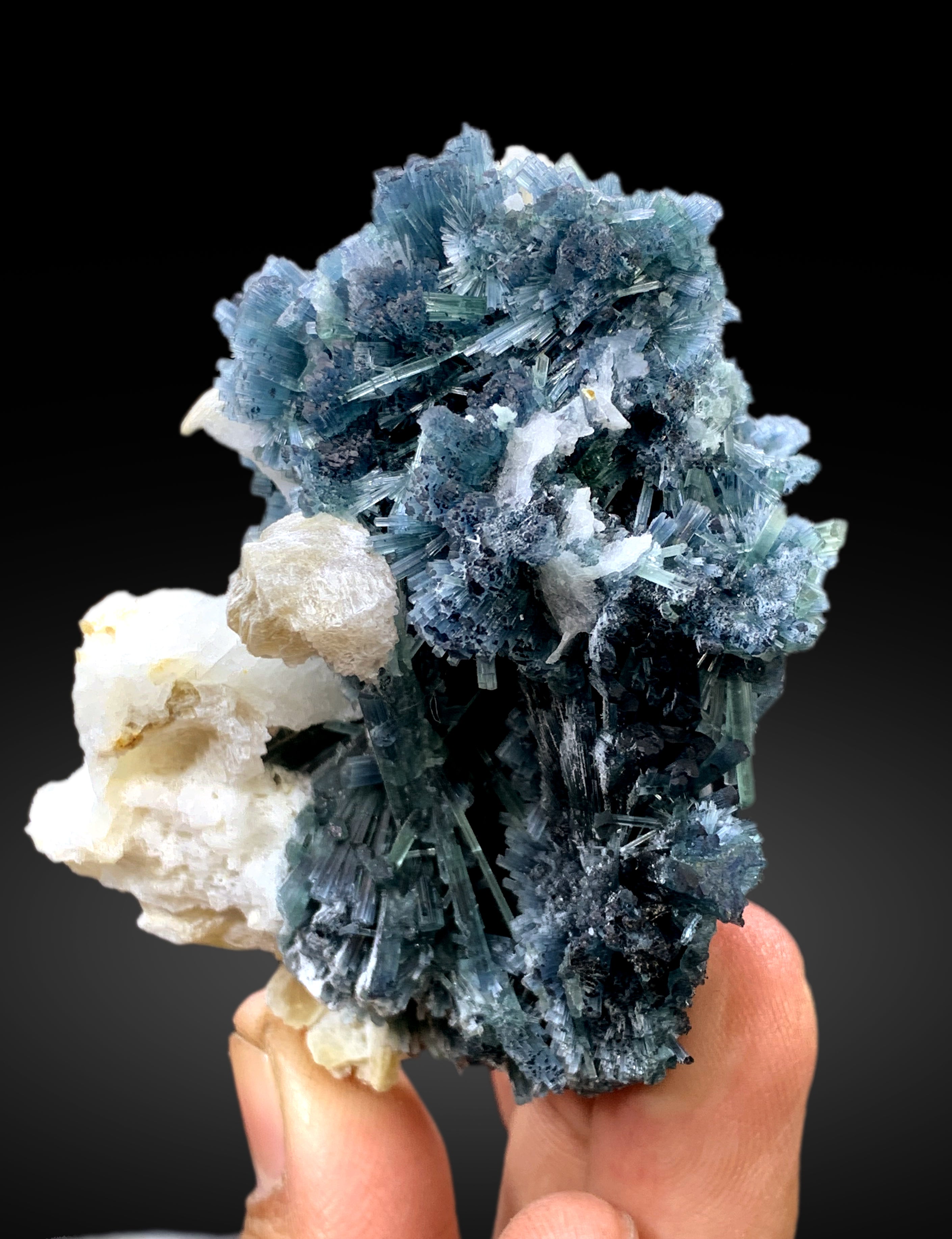 Exceptional Indicolite Blue Tourmaline Cluster from Afghanistan - 145 gram