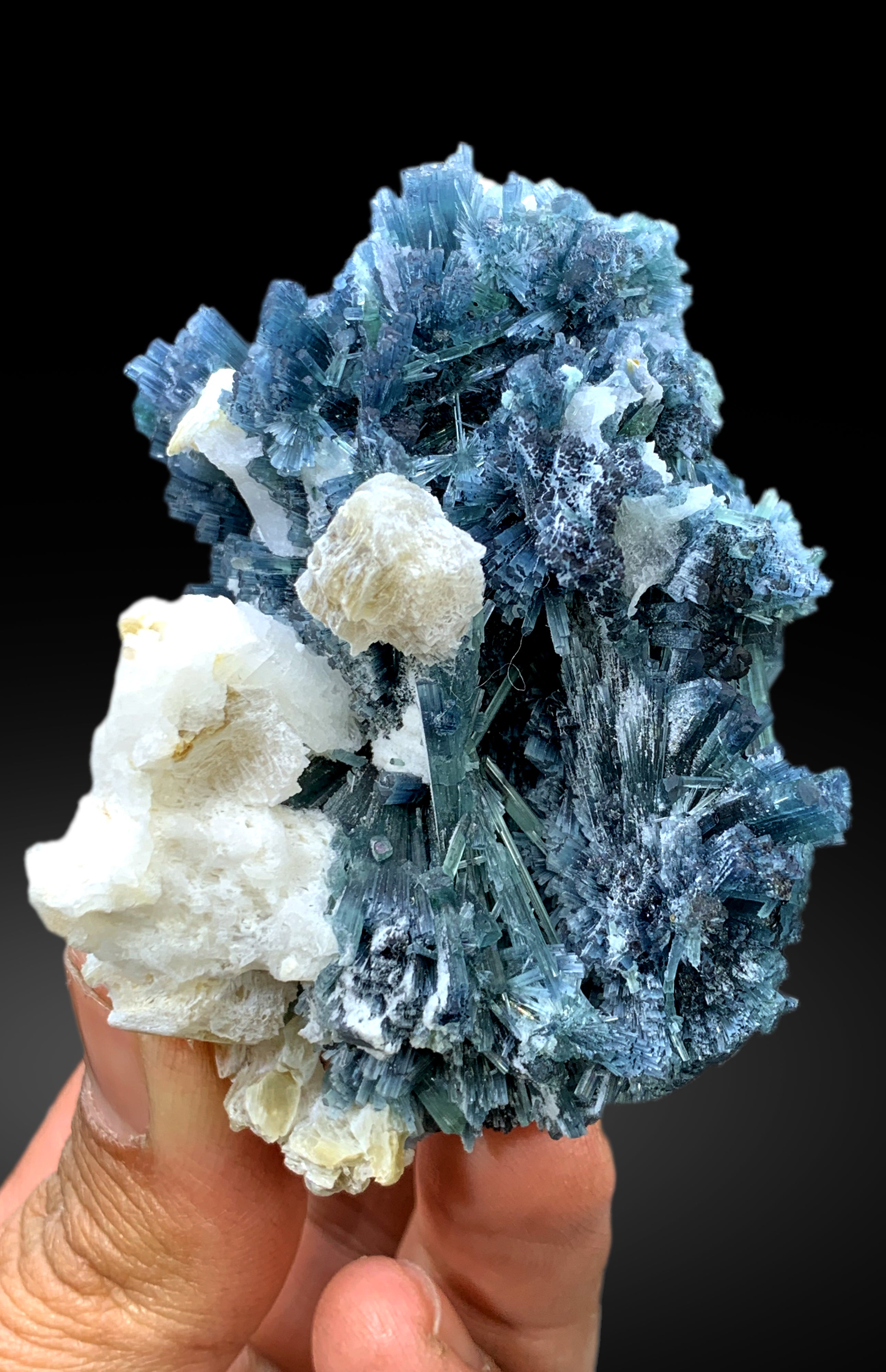 Exceptional Indicolite Blue Tourmaline Cluster from Afghanistan - 145 gram