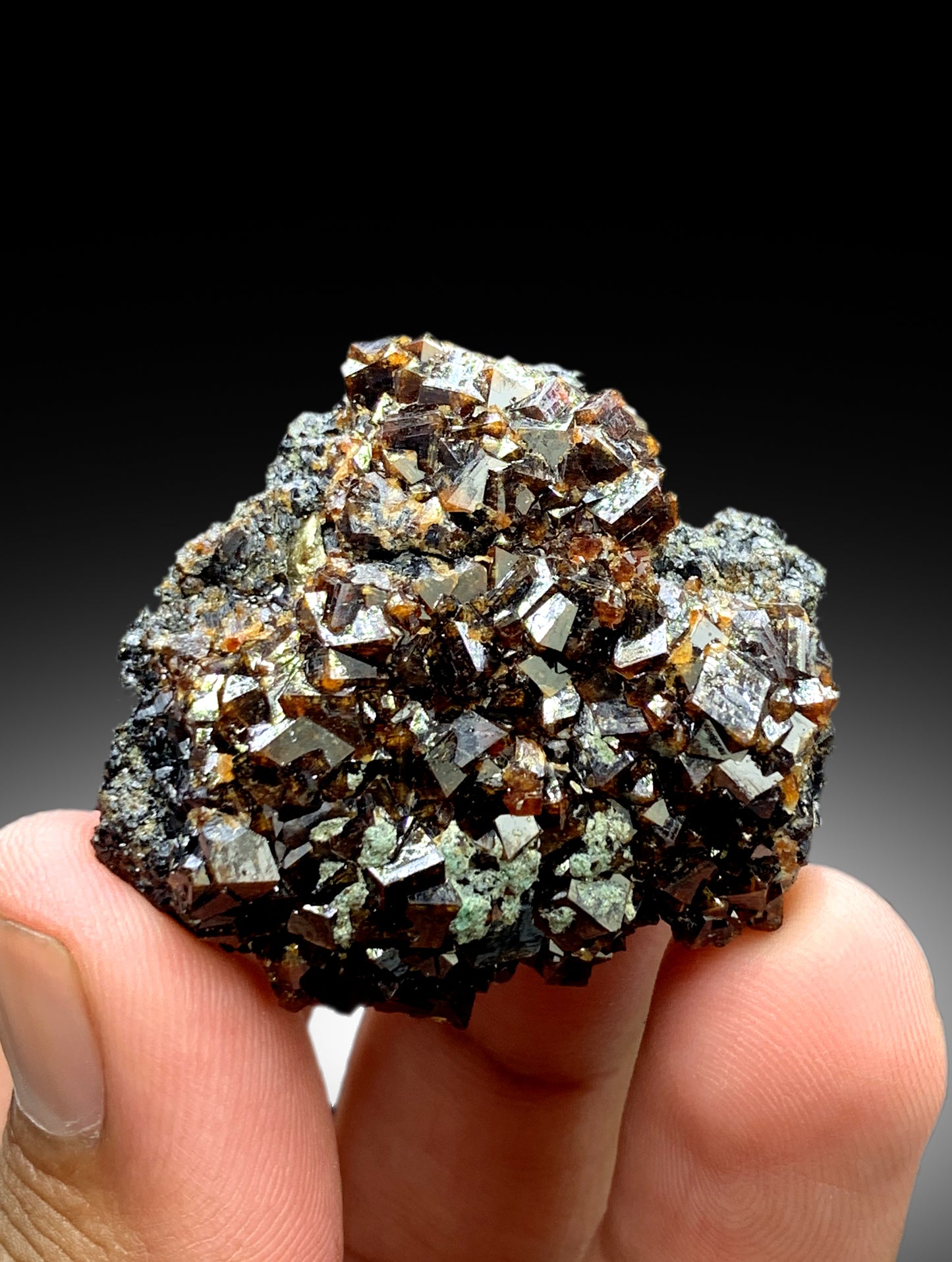 Natural Andradite Garnet Crystals, Garnet Specimen, Natural Garnet, Crystals Cluster - 48 gram