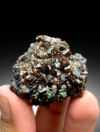 Natural Andradite Garnet Crystals, Garnet Specimen, Natural Garnet, Crystals Cluster - 48 gram