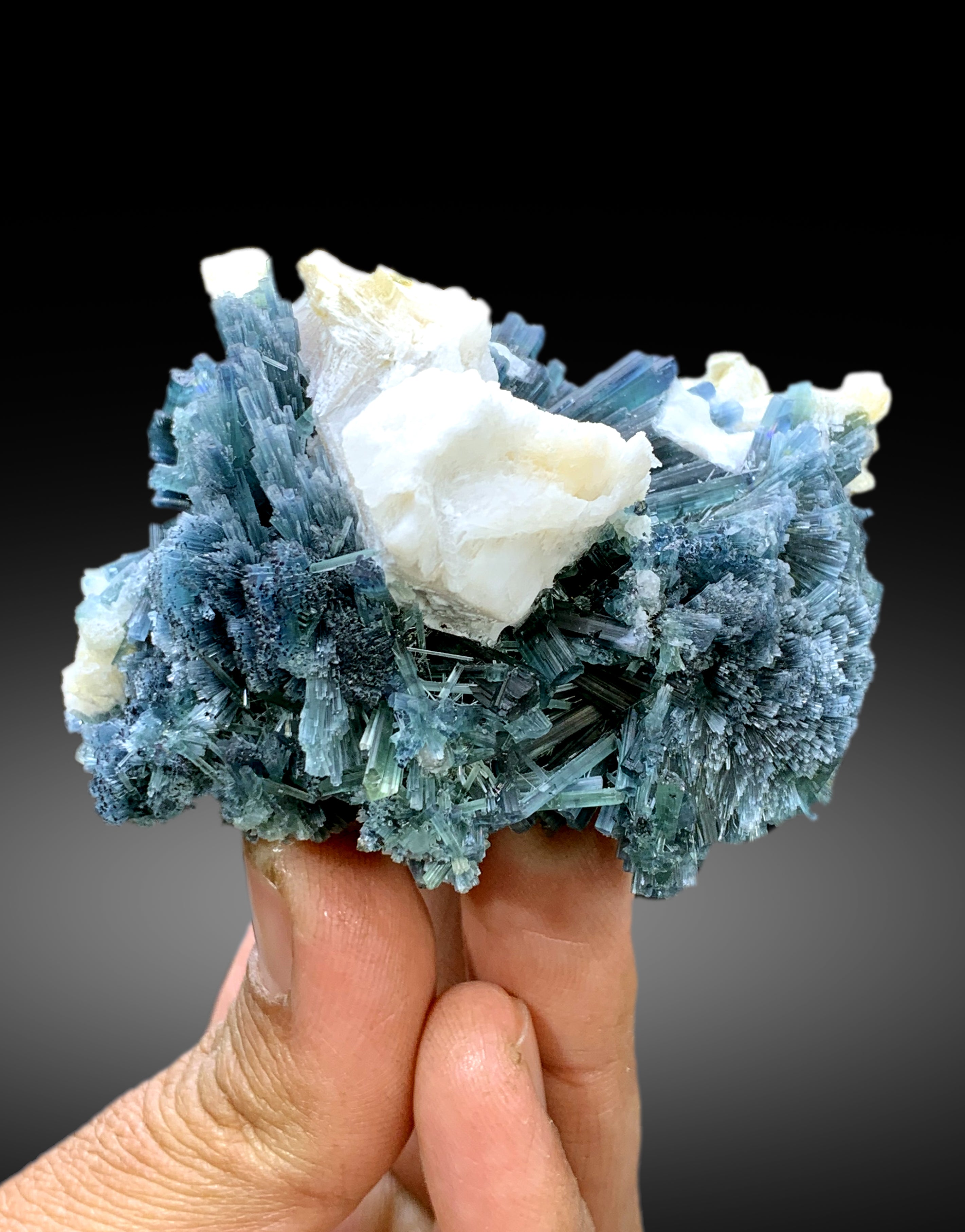 Exceptional Indicolite Blue Tourmaline Cluster from Afghanistan - 145 gram