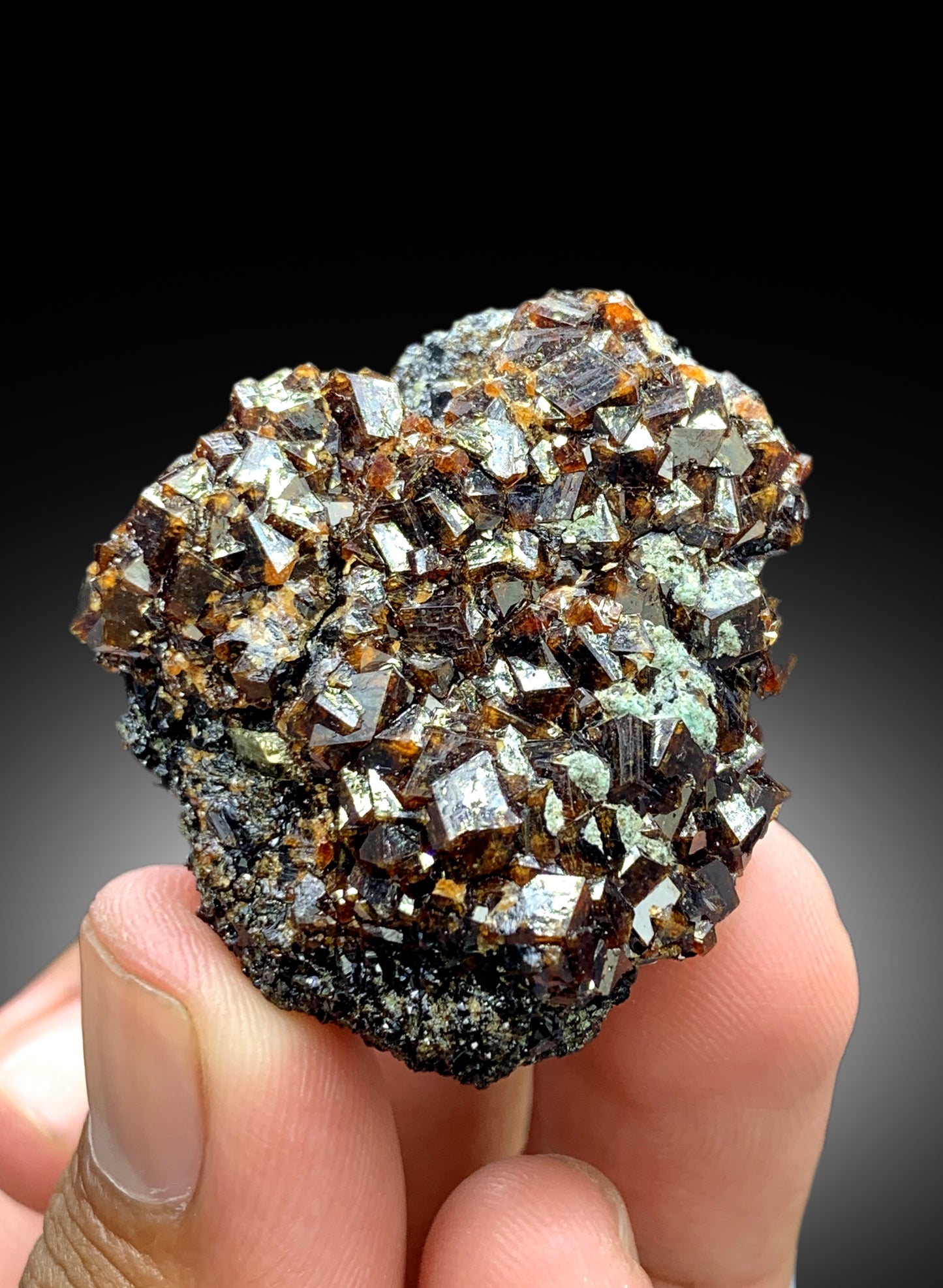 Natural Andradite Garnet Crystals, Garnet Specimen, Natural Garnet, Crystals Cluster - 48 gram