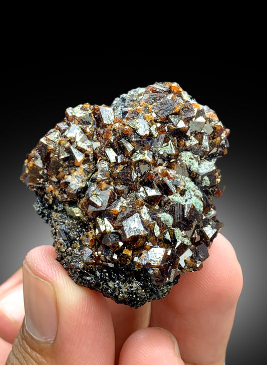 Natural Andradite Garnet Crystals, Garnet Specimen, Natural Garnet, Crystals Cluster - 48 gram