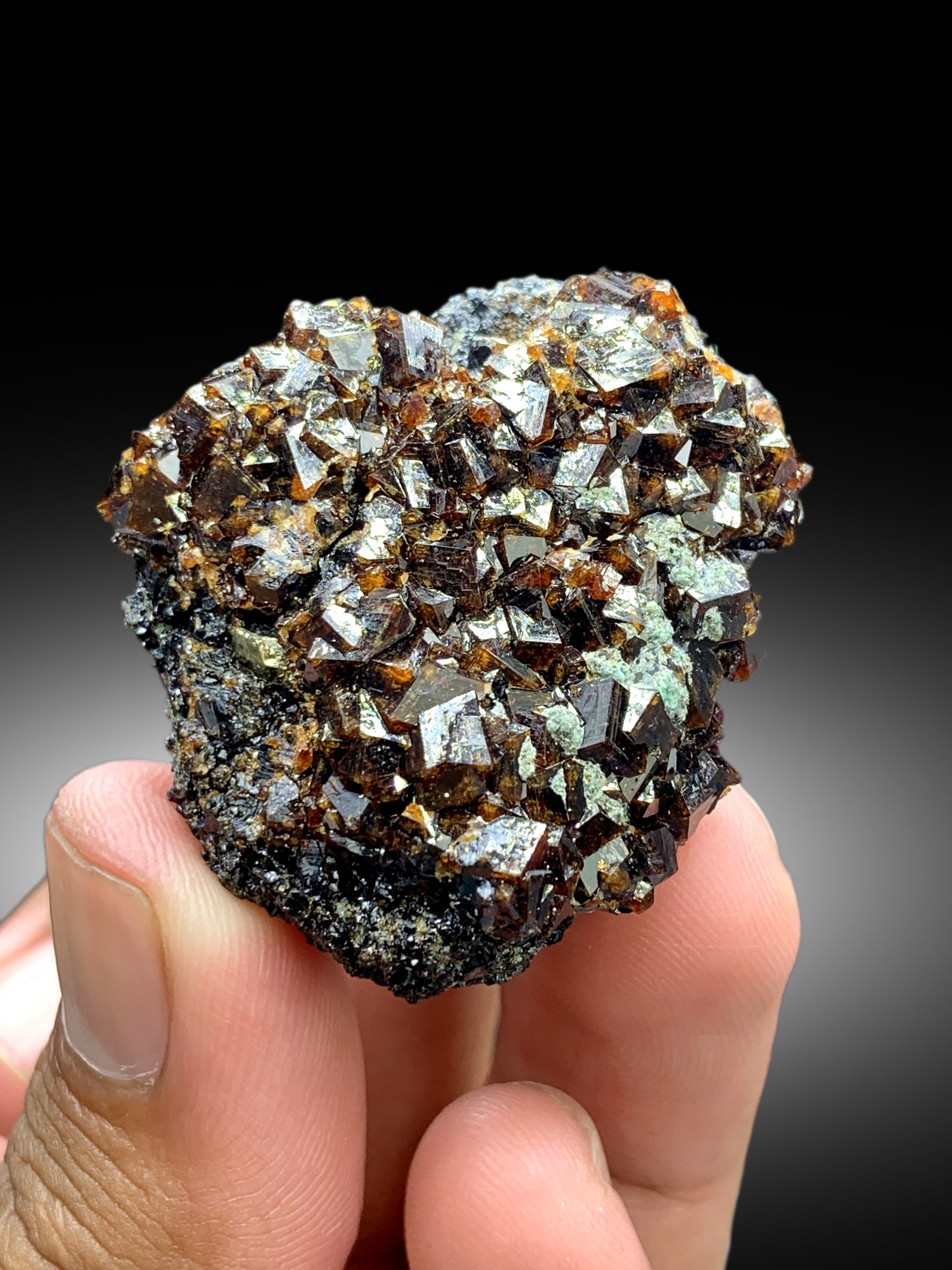Natural Andradite Garnet Crystals, Garnet Specimen, Natural Garnet, Crystals Cluster - 48 gram