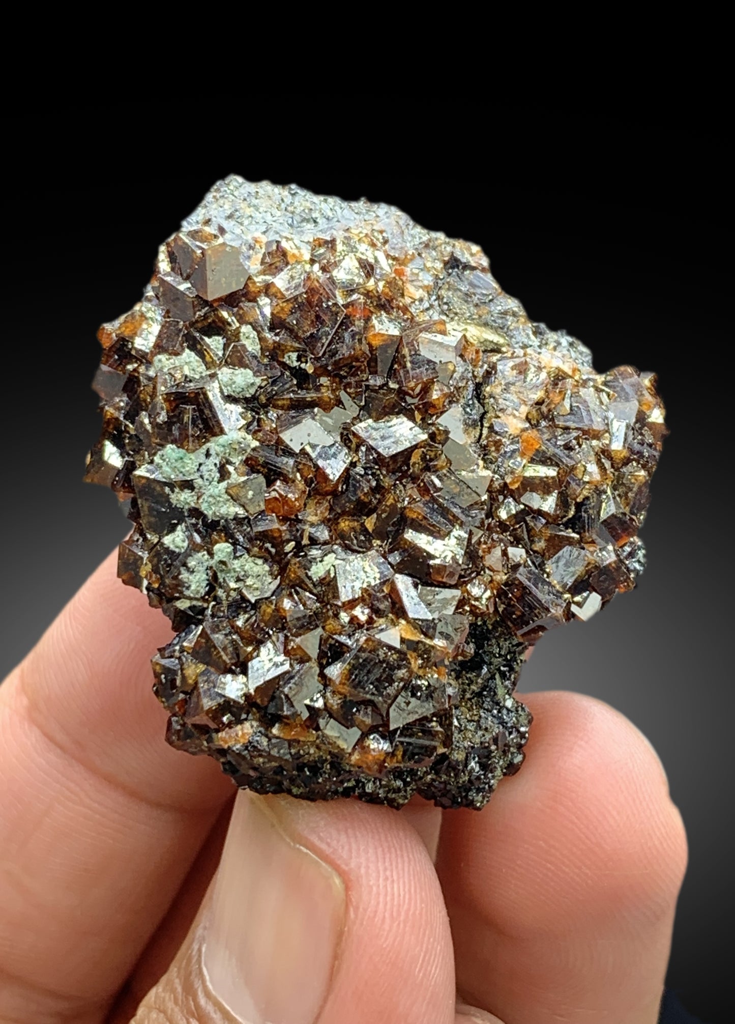 Natural Andradite Garnet Crystals, Garnet Specimen, Natural Garnet, Crystals Cluster - 48 gram
