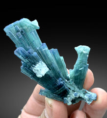 Natural Indicolite Blue Tourmaline Cluster from Afghanistan - 38 gram