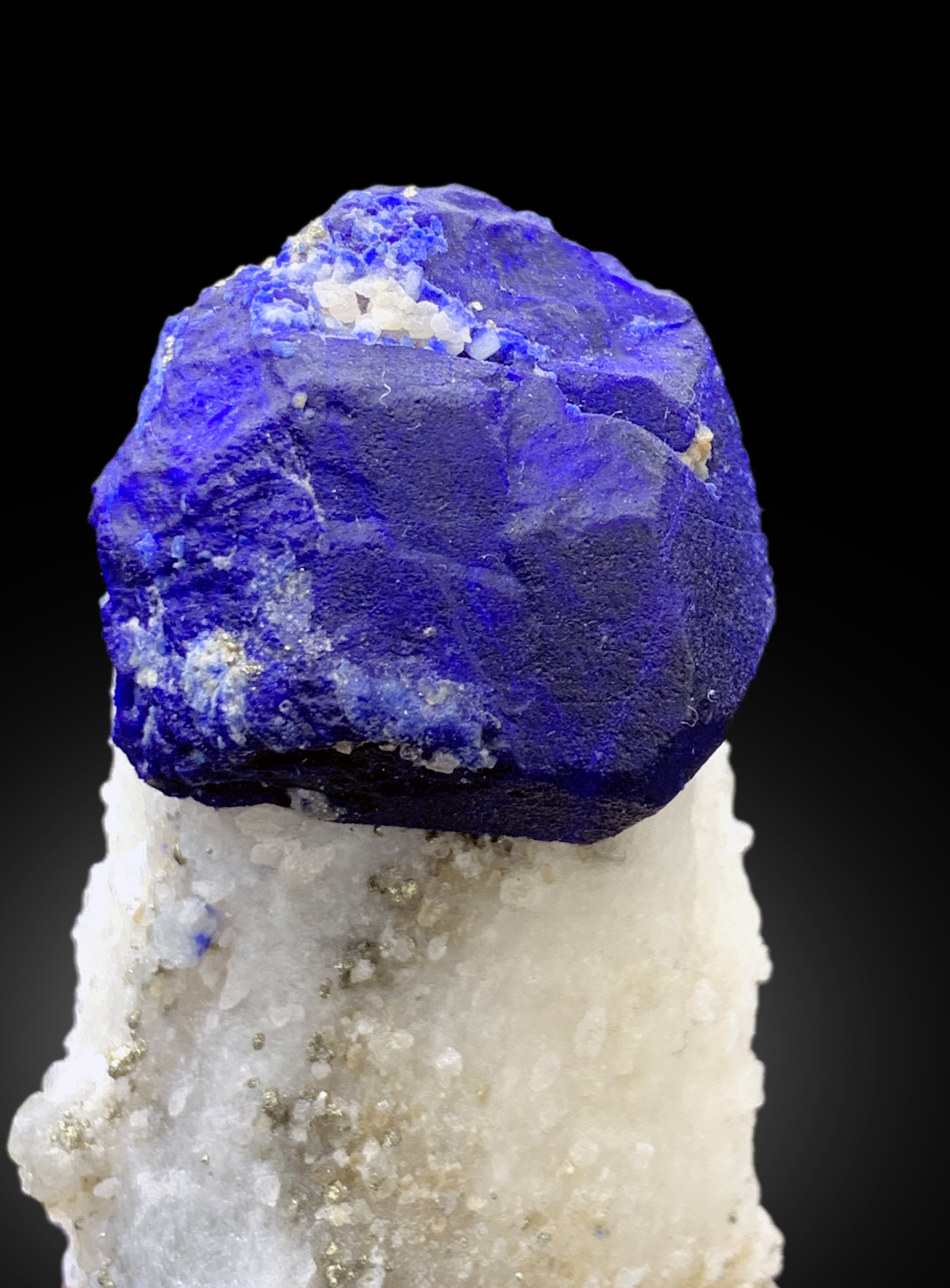 Ink Blue Lapis Lazuli on Matrix from Badakhshan Afghanistan - 78 grams