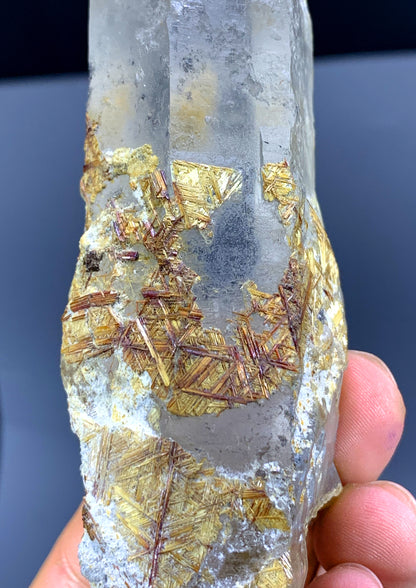 Rare Sagenite Rutile on Quartz from Skardu Pakistan - 152 gram