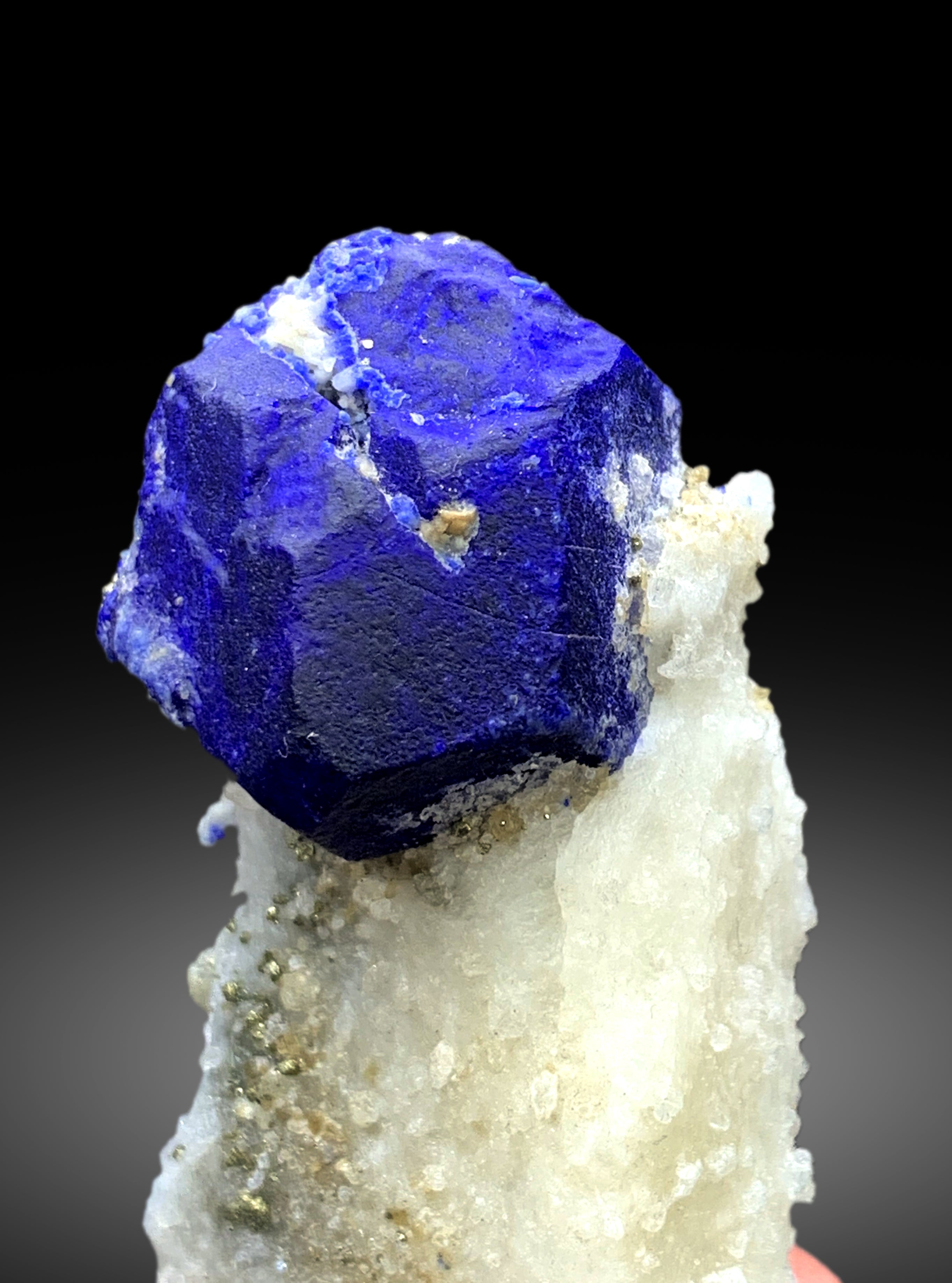 Ink Blue Lapis Lazuli on Matrix from Badakhshan Afghanistan - 78 grams