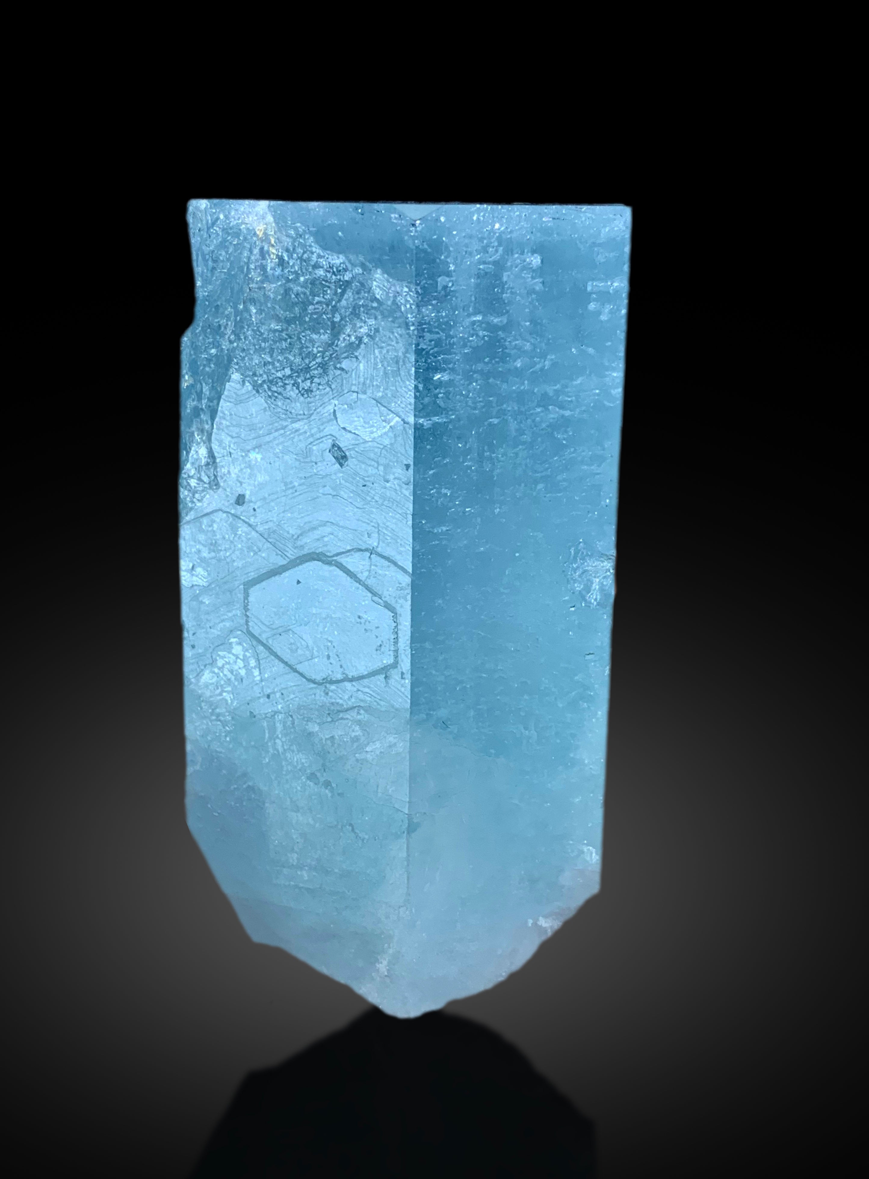 Natural Sky Blue Color Aquamarine Crystal, Raw Mineral, Shigar Aquamarine, Crystal Specimen, Aquamarine Specimen - 135 gram