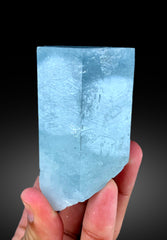 Natural Sky Blue Color Aquamarine Crystal, Raw Mineral, Shigar Aquamarine, Crystal Specimen, Aquamarine Specimen - 135 gram