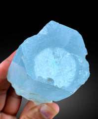 Natural Sky Blue Color Aquamarine Crystal, Raw Mineral, Shigar Aquamarine, Crystal Specimen, Aquamarine Specimen - 135 gram