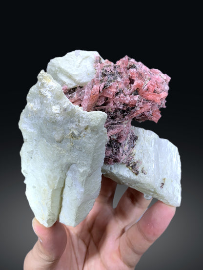 Rare Pink Vayrynenite on Feldspar from Skardu Pakistan - 260 gram