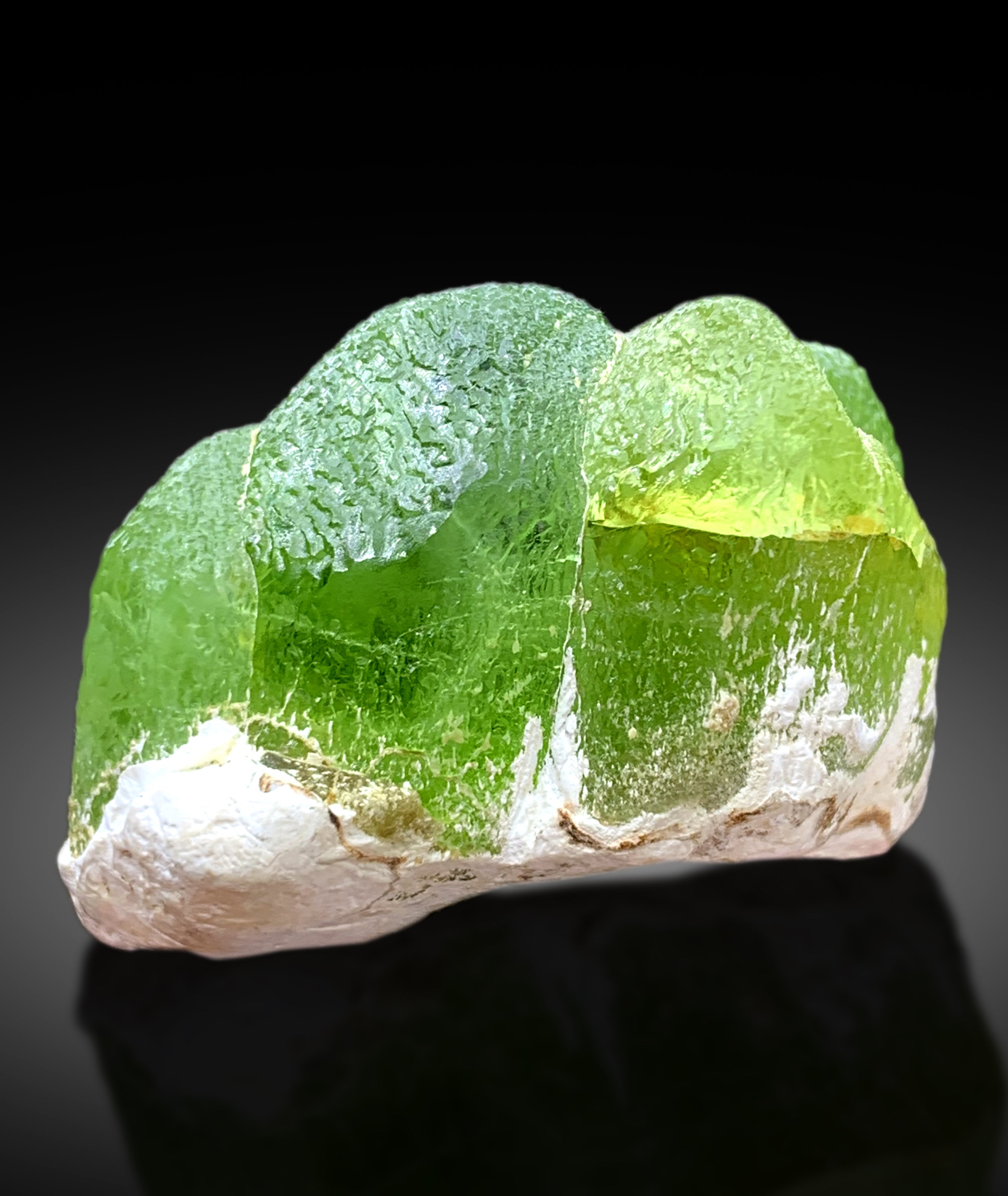 Natural Lush Green Peridot Crystal from Supat Koshistan, Pakistan - 33 gram