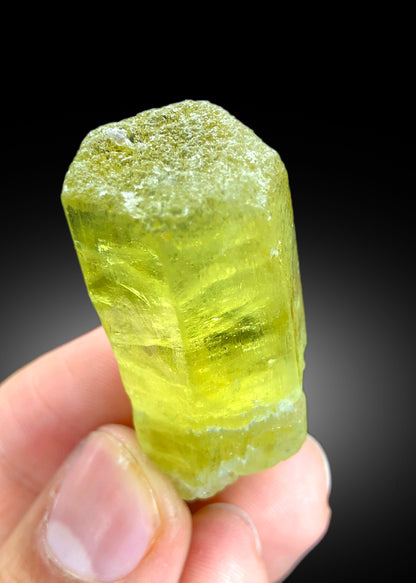 Natural Yellow Color Heliodor, Beryl Crystal, Raw Mineral, Crystal Specimen, Heliodor Crystal from Skardu Pakistan - 27 gram