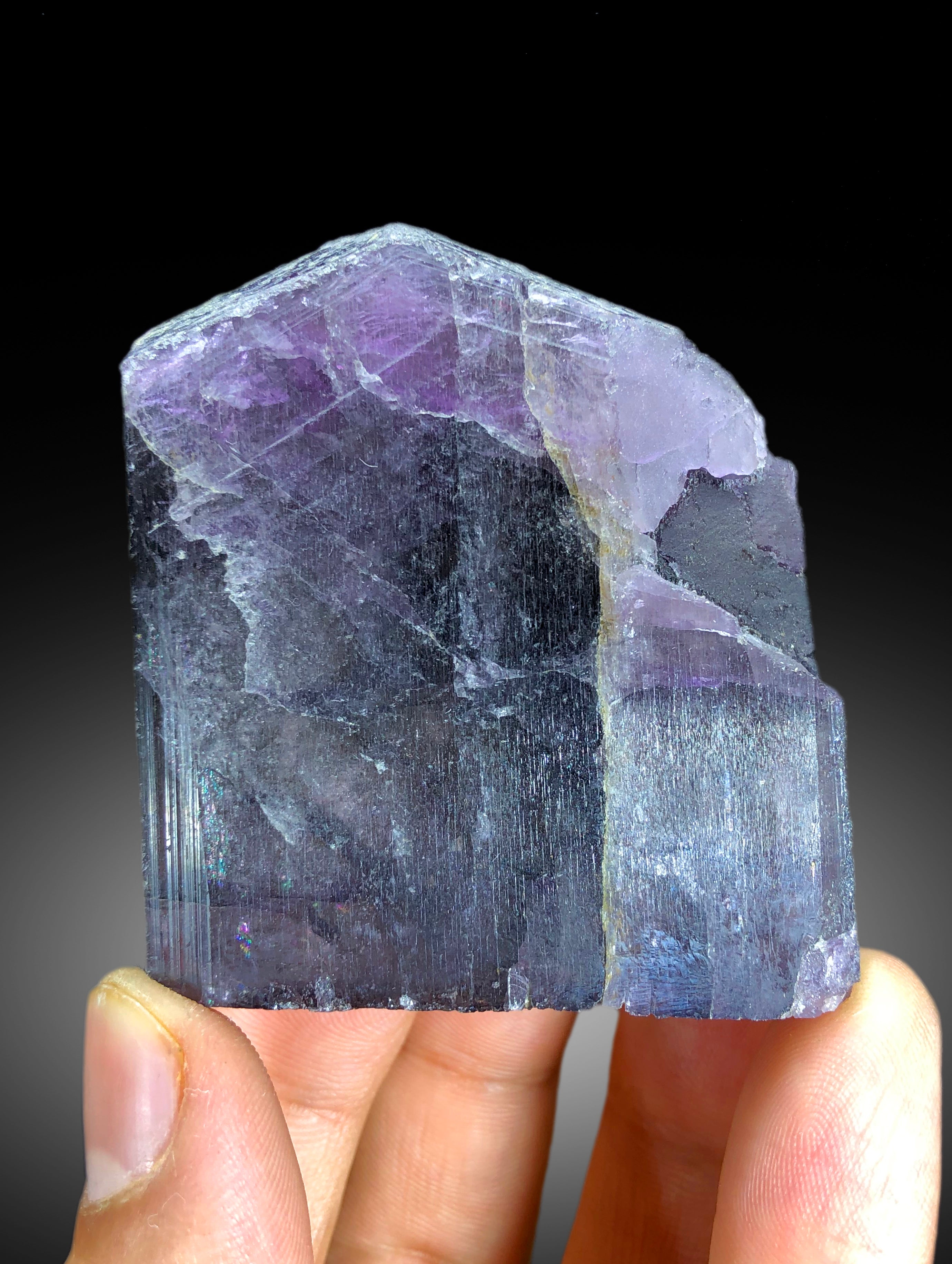 Natural Purple Color Scapolite Crystal, Scapolite Stone, Raw Mineral, Scapolite Specimen, Scapolite from Afghanistan - 118 gram