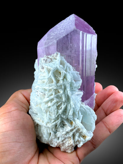 Exquisite Natural Pink Kunzite Crystal with Cleavelandite, Kunzite Specimen, Raw Mineral, Kunzite from Afghanistan - 694 gram