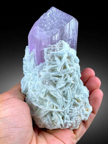Exquisite Natural Pink Kunzite Crystal with Cleavelandite, Kunzite Specimen, Raw Mineral, Kunzite from Afghanistan - 694 gram