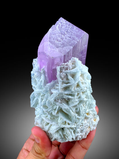 Exquisite Natural Pink Kunzite Crystal with Cleavelandite, Kunzite Specimen, Raw Mineral, Kunzite from Afghanistan - 694 gram