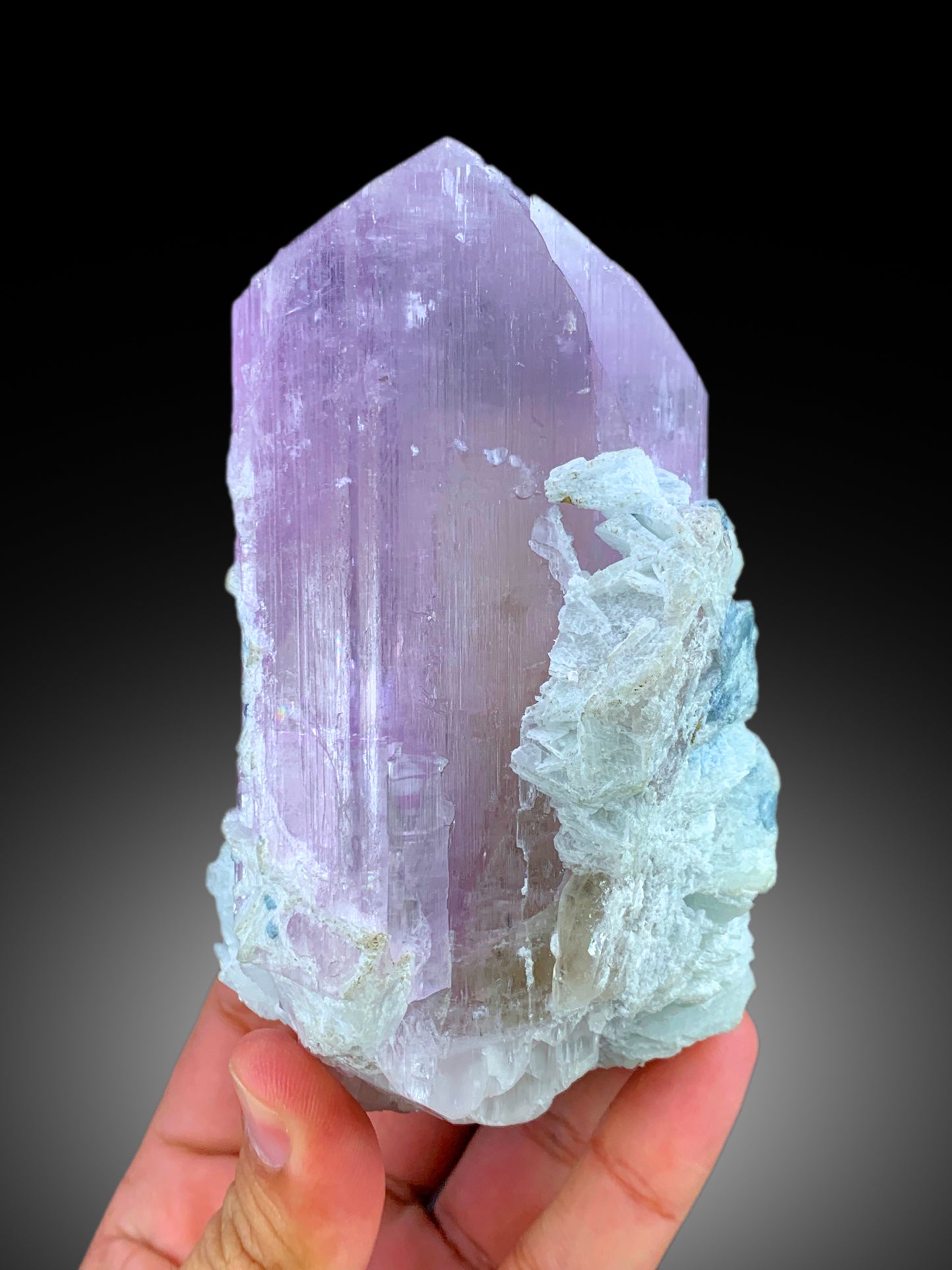 Exquisite Natural Pink Kunzite Crystal with Cleavelandite, Kunzite Specimen, Raw Mineral, Kunzite from Afghanistan - 694 gram