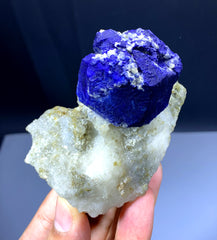 Ink Blue Lapis Lazuli on Matrix from Badakhshan Afghanistan - 232 gram