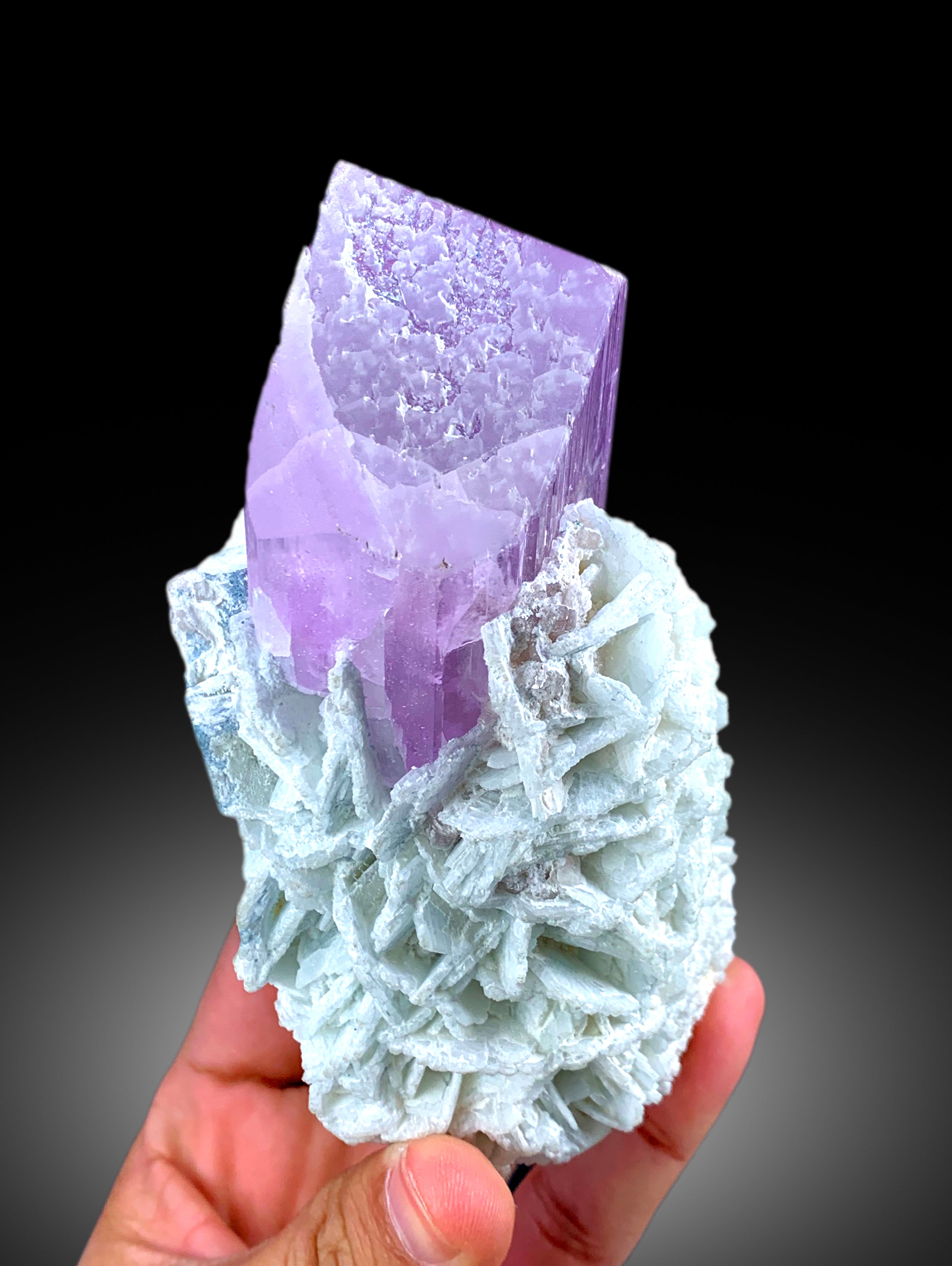 Exquisite Natural Pink Kunzite Crystal with Cleavelandite, Kunzite Specimen, Raw Mineral, Kunzite from Afghanistan - 694 gram