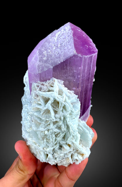 Exquisite Natural Pink Kunzite Crystal with Cleavelandite, Kunzite Specimen, Raw Mineral, Kunzite from Afghanistan - 694 gram