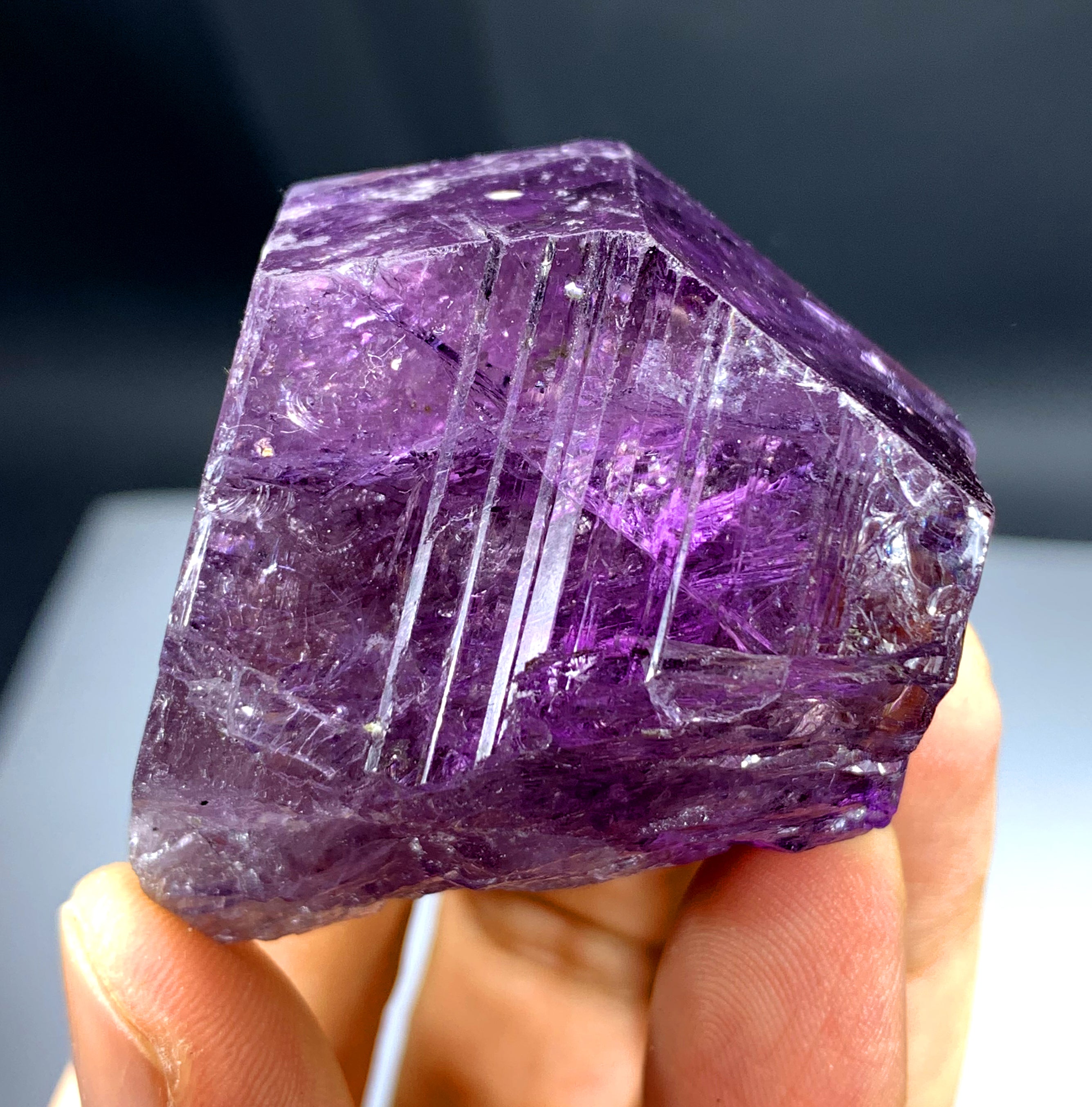 Purple Scapolite Crystal from Afghanistan - 77 gram