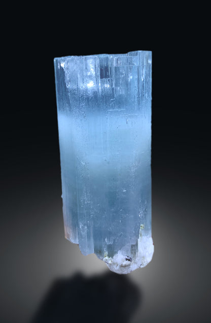 Sky Blue Aquamarine Crystal on Albite from shigar valley Pakistan - 135 gram