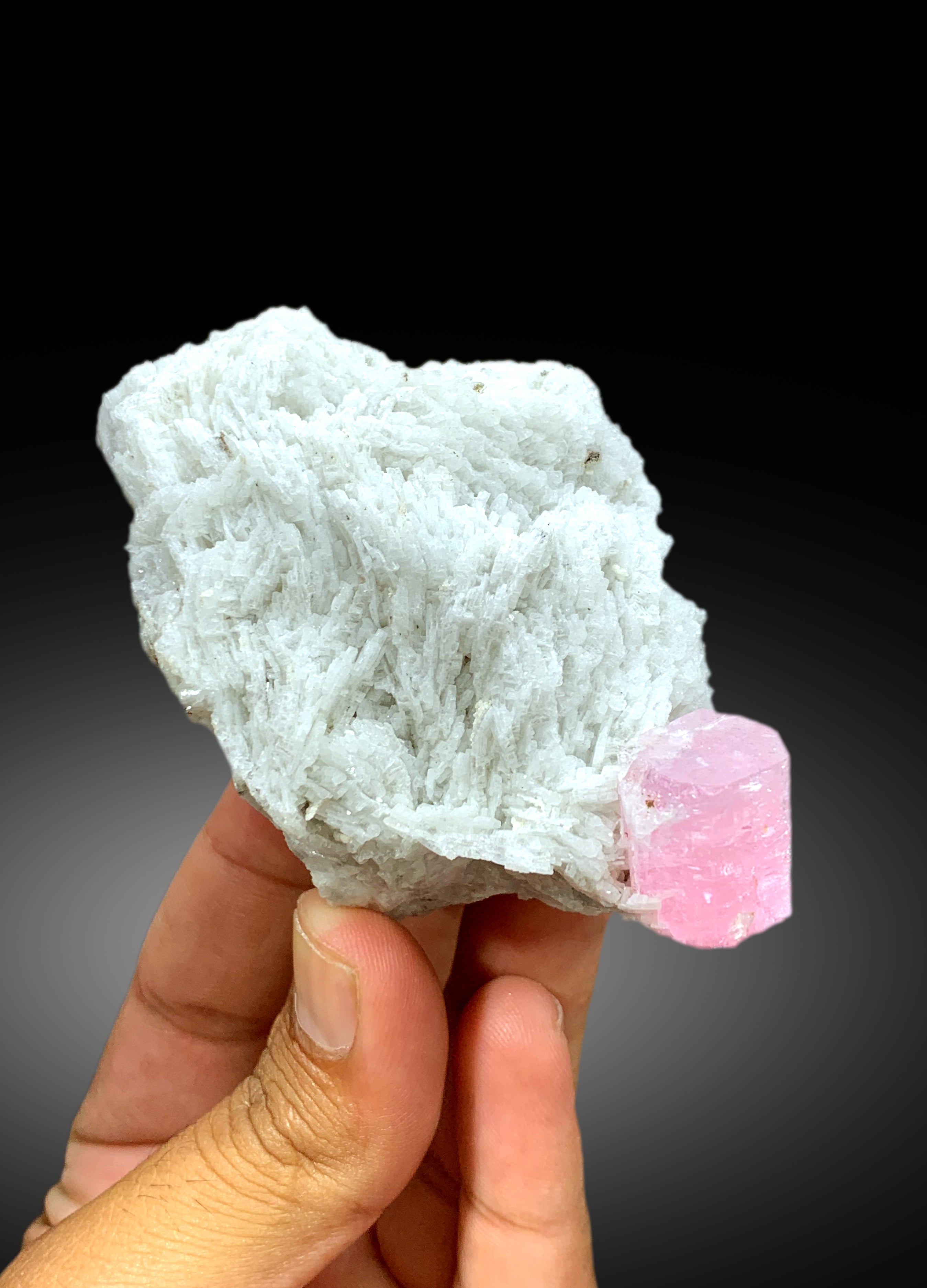 Natural Pink Color Tourmaline with Cleavelandite Albite from Pachigram Afghanistan - 240 gram