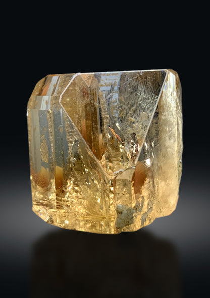 Honey Brown Color Gemmy Topaz Crystal from Pakistan - 76 grams