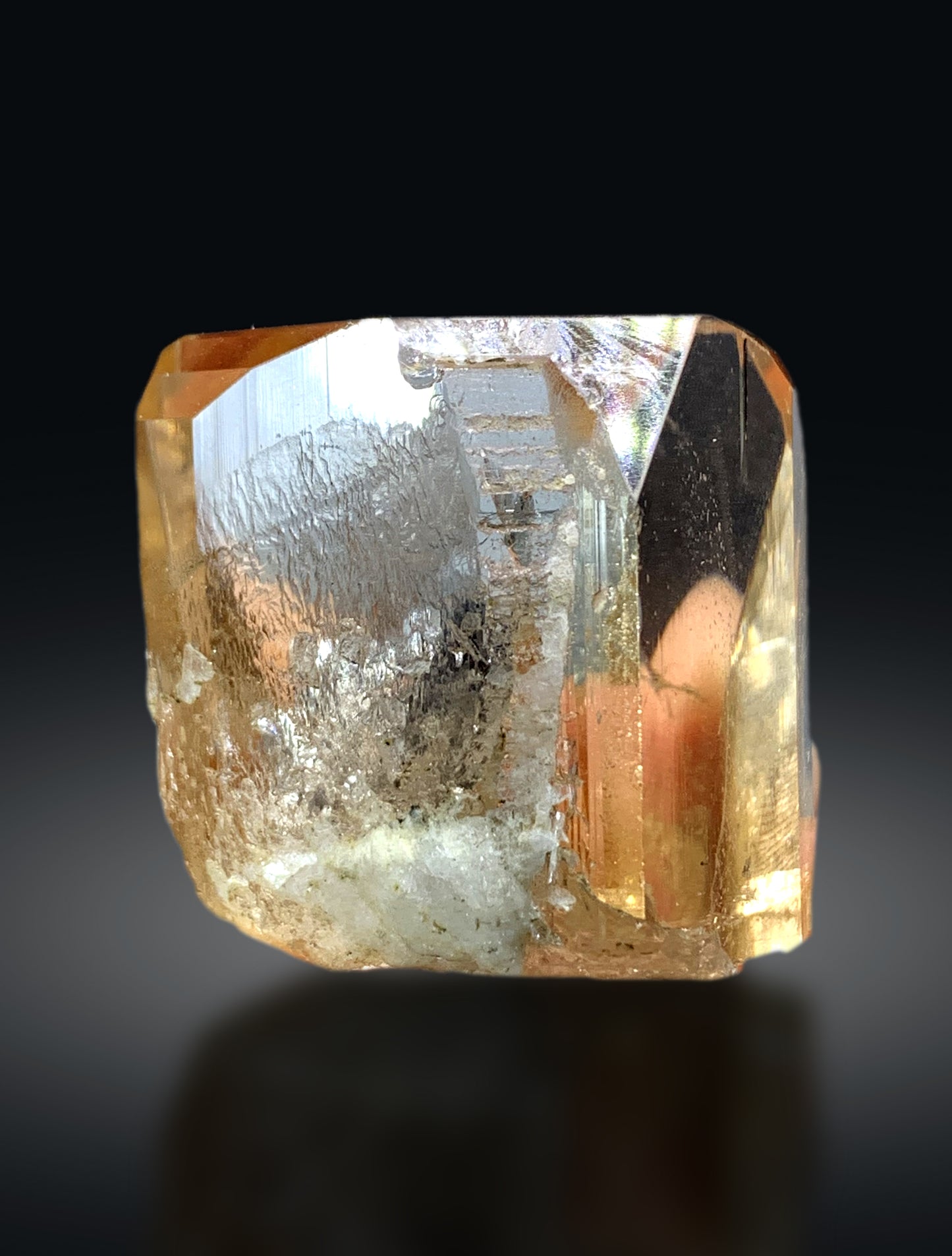 Honey Brown Color Gemmy Topaz Crystal from Pakistan - 76 grams